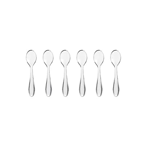 Guzzini Art & Cafè Set of Six Transparent Teaspoons 5-3/4-Inches | Modern Italian Design, Food-Safe SAN, Dishwasher Safe thumbnail 3