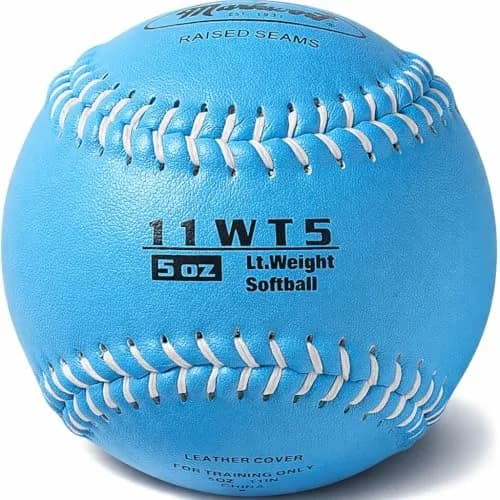 Markwort Color Coded Weighted 11-Inch Softball (5 oz / 142 g) | Training Aid for Baseball & Fastpitch thumbnail 1