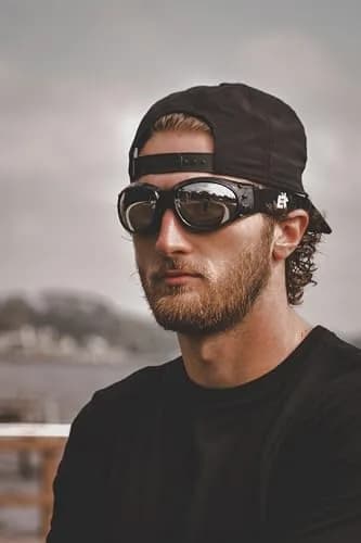 Birdz Motorcycle Goggles Black Frame/Yellow Lens | Shatterproof Polycarbonate & UV400 Protection (Adult) thumbnail 9