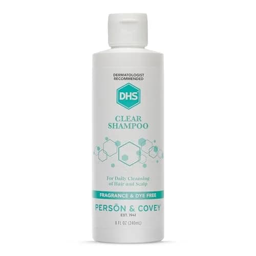 DHS Clear Shampoo - Unscented, Gentle for Sensitive Skin & Dry Scalp, 8oz | Paraben-Free & Dye-Free thumbnail 1