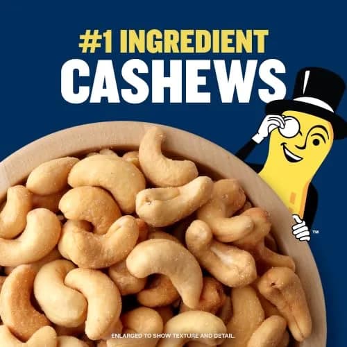 PLANTERS Deluxe Salted Whole Cashews 18.25 Oz | Plant Based Protein Snack with Rich Flavor thumbnail 7