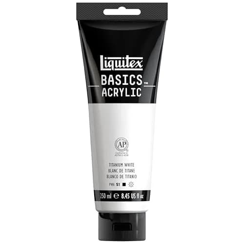Liquitex Basics Acrylic Paint, Titanium White, 118ml (4-oz) Tube | Artist-Quality Pigments - main product image
