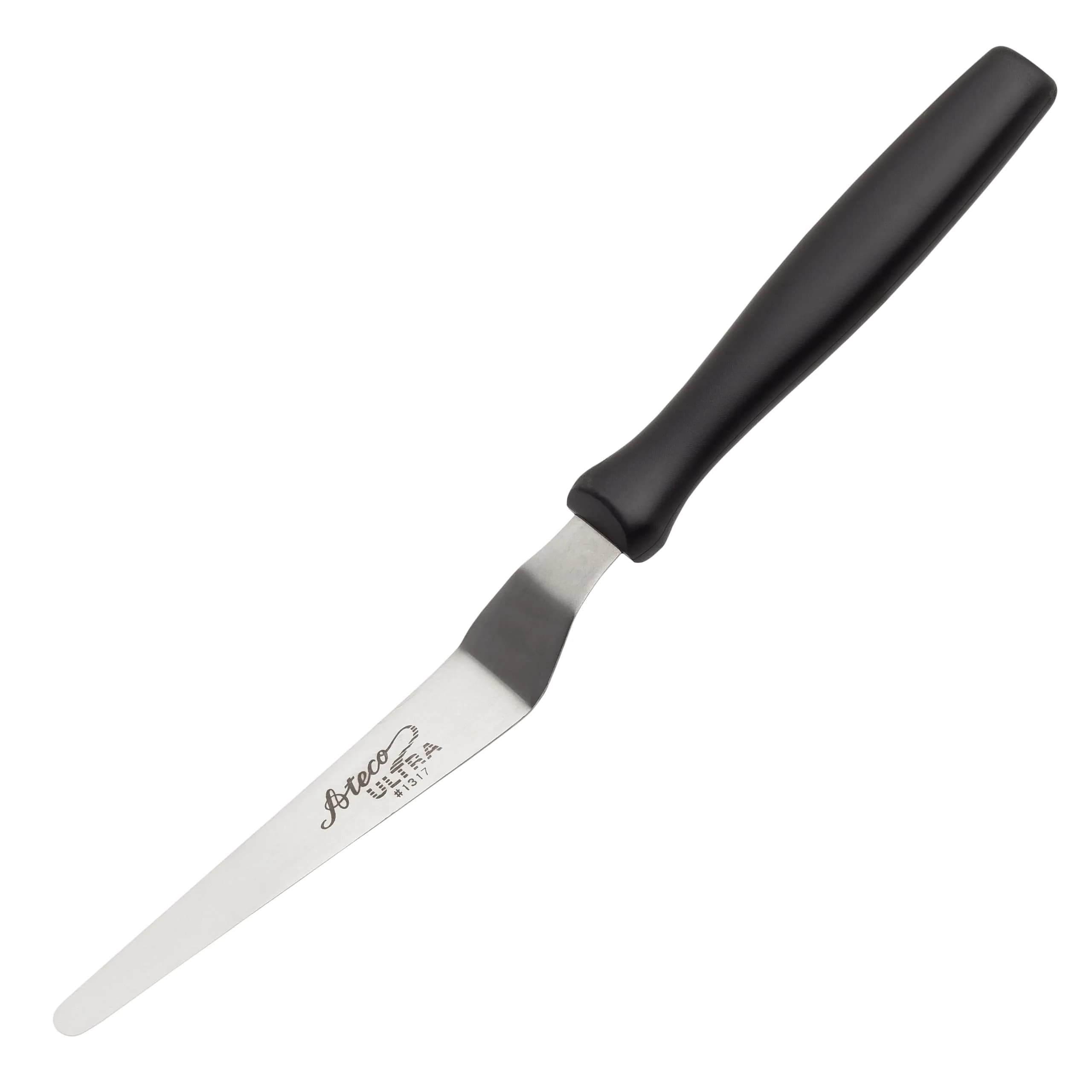 Ateco Ultra Offset Tapered Spatula 1.8 cm (0.75 Inch) Blade | Professional Quality Baking Tool for Intricate Designs — 8-1/2 by -3/4 by 1-inch