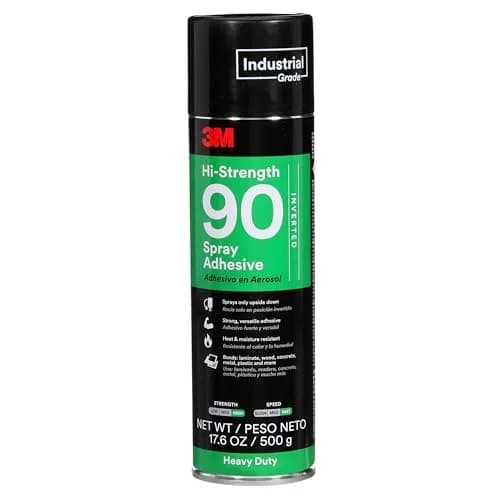 3M Hi-Strength 90 Spray Adhesive 17.6 oz (499 g) | Bonds Laminate, Wood, Concrete, Metal, Plastic thumbnail 1