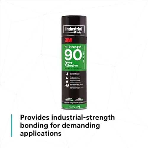 3M Hi-Strength 90 Spray Adhesive 17.6 oz (499 g) | Bonds Laminate, Wood, Concrete, Metal, Plastic thumbnail 4