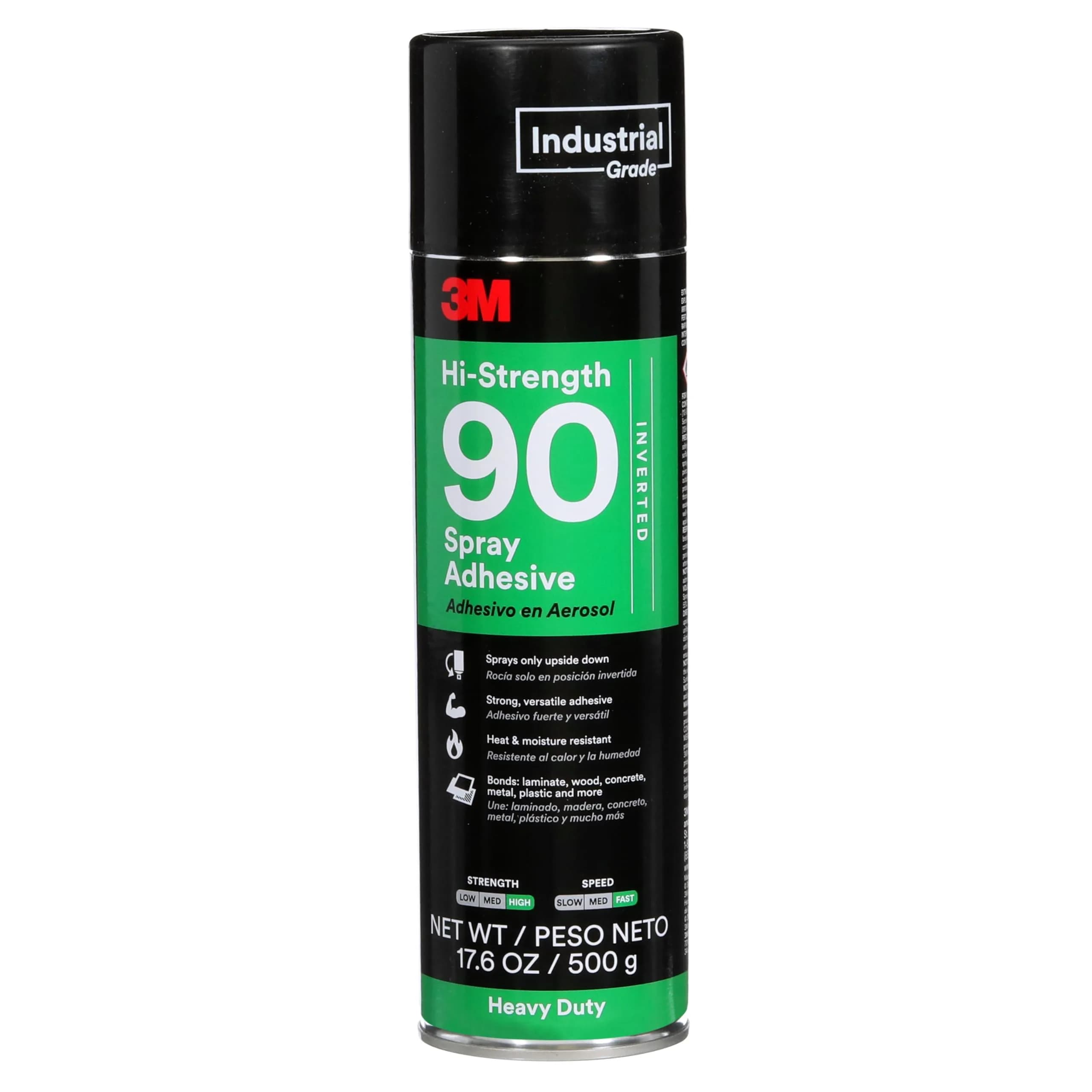 3M Hi-Strength 90 Spray Adhesive 17.6 oz (499 g) | Bonds Laminate, Wood, Concrete, Metal, Plastic - main product image
