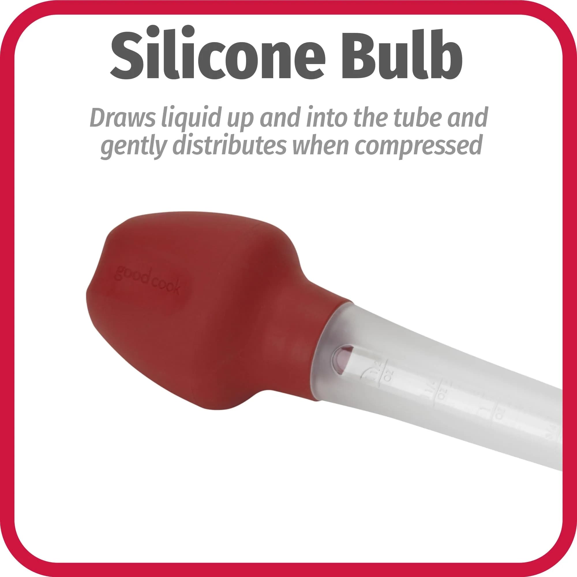 GoodCook 11.5 inch Turkey Baster with Silicone Bulb & Cleaning Brush | 150ml (5 fl oz) Capacity - view 7