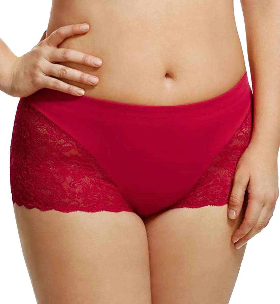 Elila Cheeky Full Panty Medium Red | Feminine Lace, Full Coverage, Comfortable Fit — Medium
