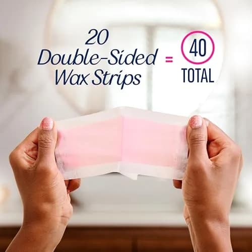Veet Wax Strips Kit for Women, Body Hair Removal, 40 Strips + 4 Wipes | Effortless, Salon-Quality Results in Home thumbnail 4