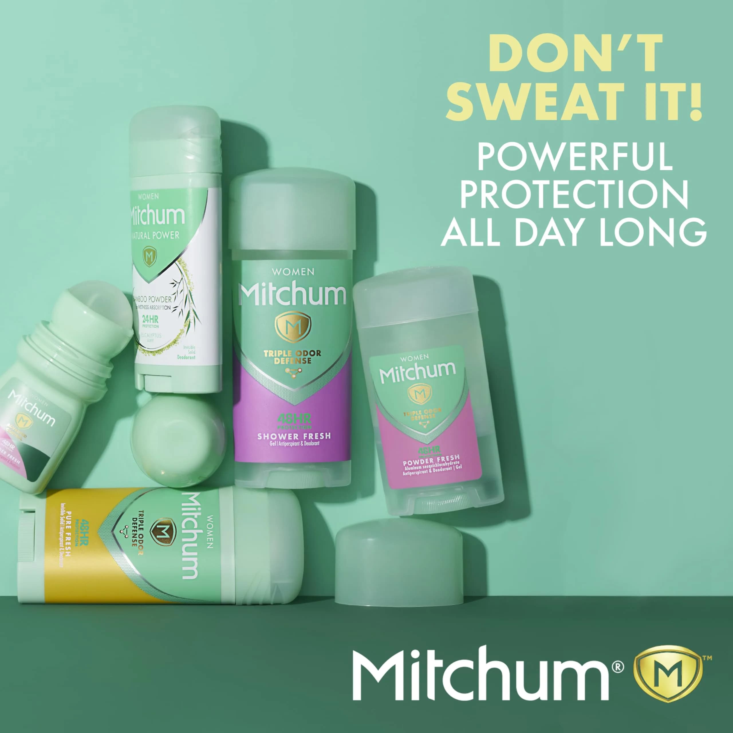 Mitchum Women's Powder Fresh Invisible Solid Antiperspirant Deodorant Stick 76.5g (2.7 Oz) | 48-Hour Odor & Wetness Protection - view 7
