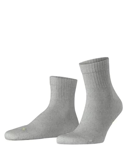 FALKE Unisex Run Socks, Light Cushion, Breathable Cotton, Grey (Light Grey 3400), UK 2.5-16 | Sporty, Lightweight, Skin-Friendly thumbnail 1