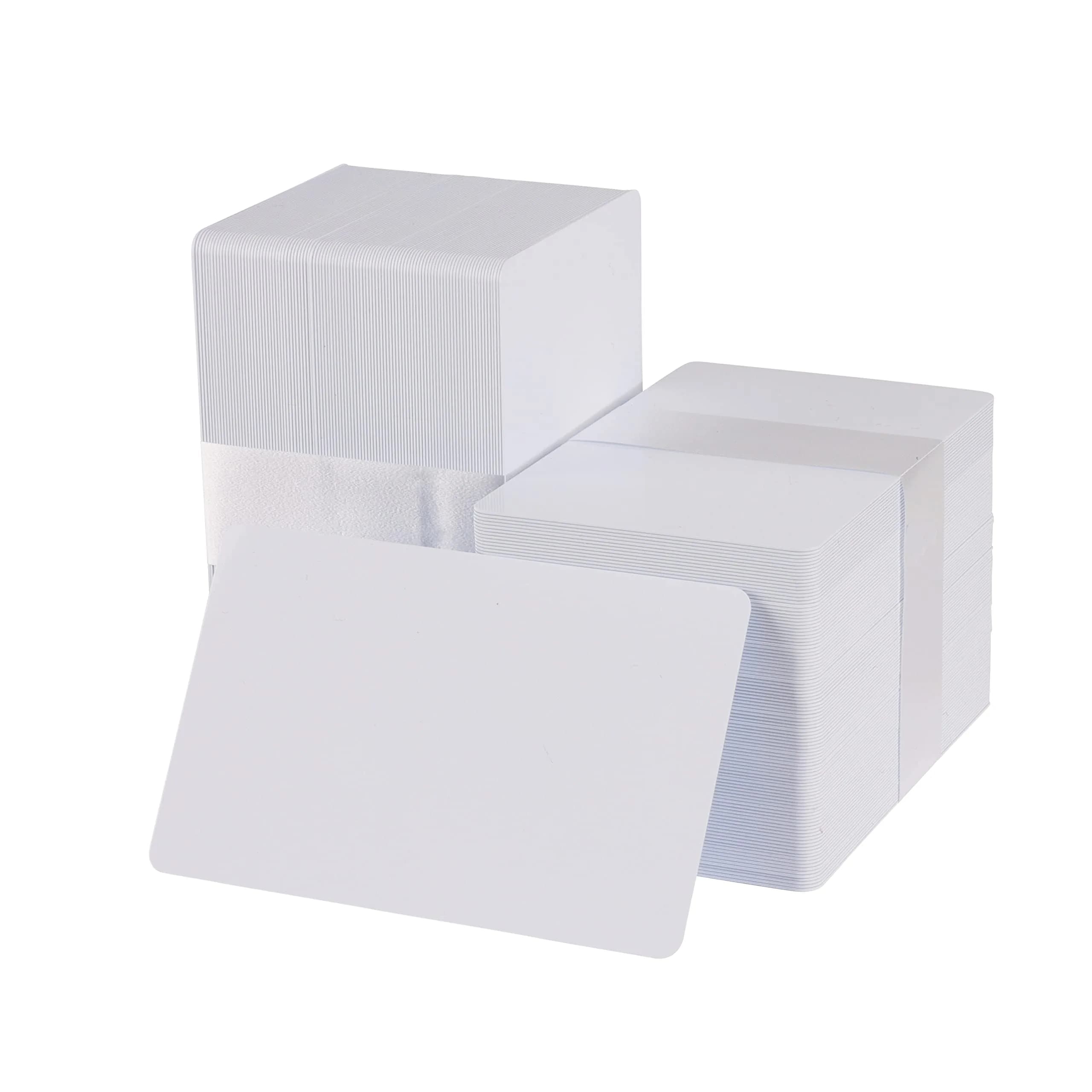 easyIDea White CR80 Standard PVC Cards 20 Mil (500 Cards) | USA-Imported for ID Printing & Crafts — White