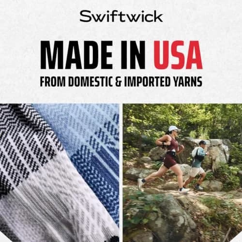 Swiftwick PERFORMANCE ONE Running & Golf Socks, Black, Small | Moisture-Wicking, Medium Cushion, USA Design thumbnail 9
