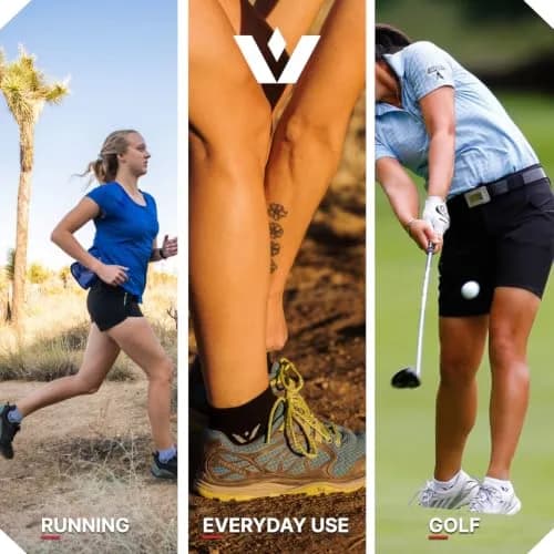 Swiftwick PERFORMANCE ONE Running & Golf Socks, White, Large | Moisture-Wicking, Medium Cushion, USA Design thumbnail 8