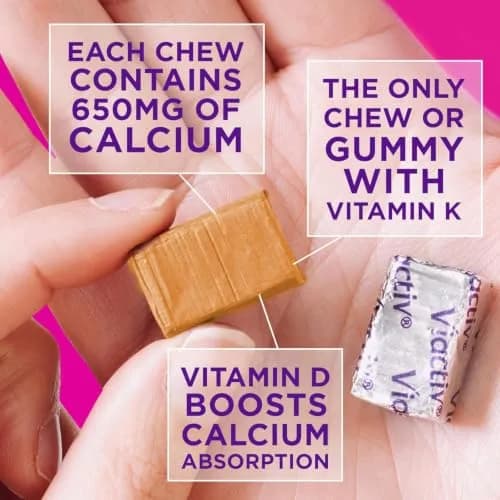 Viactiv Calcium + Vitamin D Soft Chews 60 Count | Caramel Flavor for Bone Support thumbnail 6
