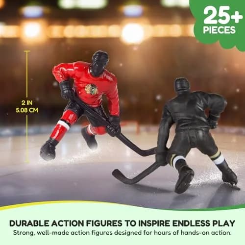 Kaskey Kids NHL Hockey Guys, Blackhawks vs. Red Wings | Action Figures for Imaginative Play, Ages 3+ thumbnail 5