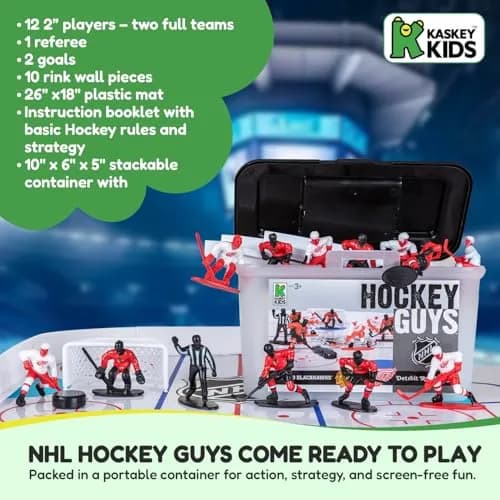 Kaskey Kids NHL Hockey Guys, Blackhawks vs. Red Wings | Action Figures for Imaginative Play, Ages 3+ thumbnail 7