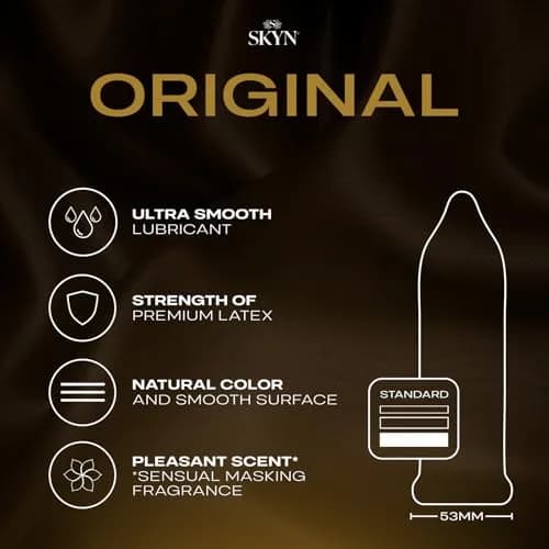 SKYN Original Polyisoprene Condoms 12 Count | Latex-Free, Lubricated, Comfortable Fit thumbnail 3