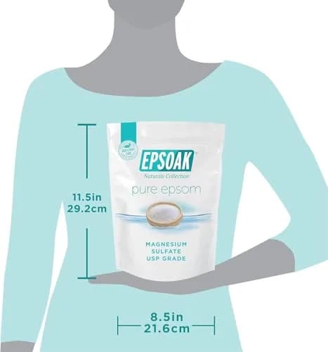 Epsoak Epsom Salt 5 lb (2.27 kg) Magnesium Sulfate USP Bath Salts | Cruelty-Free Certified thumbnail 6