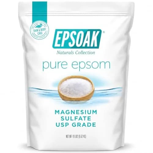 Epsoak Epsom Salt 19 lb. Magnesium Sulfate USP | Unscented, Made in USA, Cruelty-Free thumbnail 1
