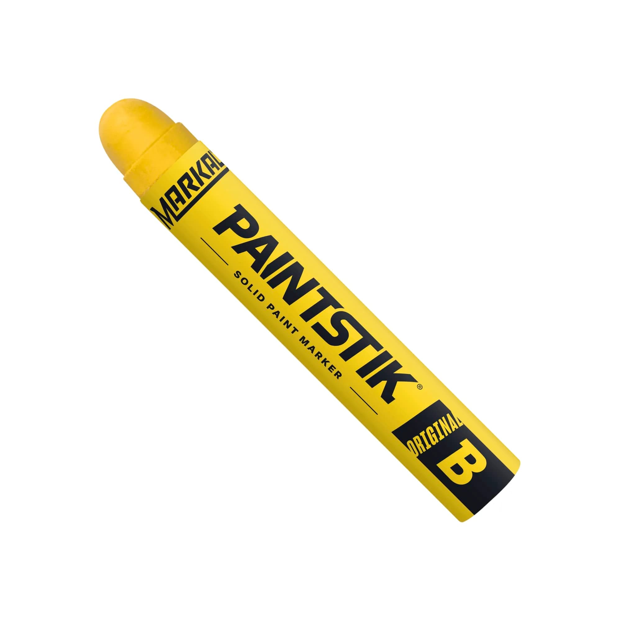 Markal Paintstik Solid Paint Marker Yellow 11/16" x 4-3/4" (Pack of 12) | Professional Grade Marking Pen - view 4
