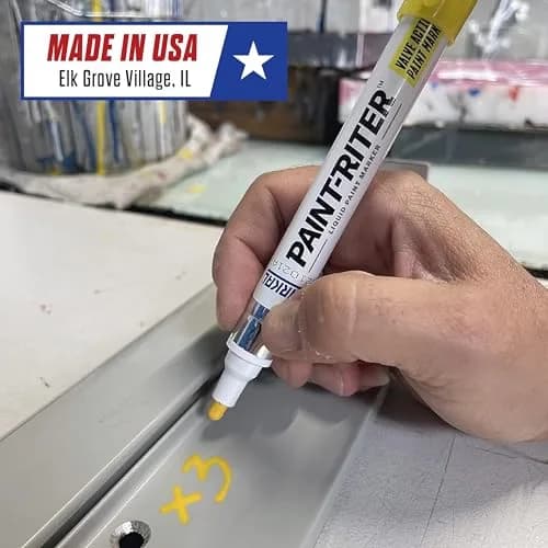 Markal Paint-Riter+ Valve Action Marker, Light Blue, 12-Pack | Permanent Paint Marker for Versatile Surfaces thumbnail 5