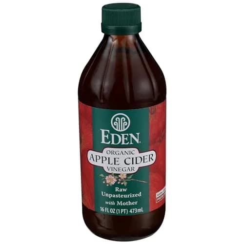 Eden Organic Apple Cider Vinegar Raw Unpasteurized with Mother 473ml (16 Fl Oz) | Fermented with The Mother thumbnail 4