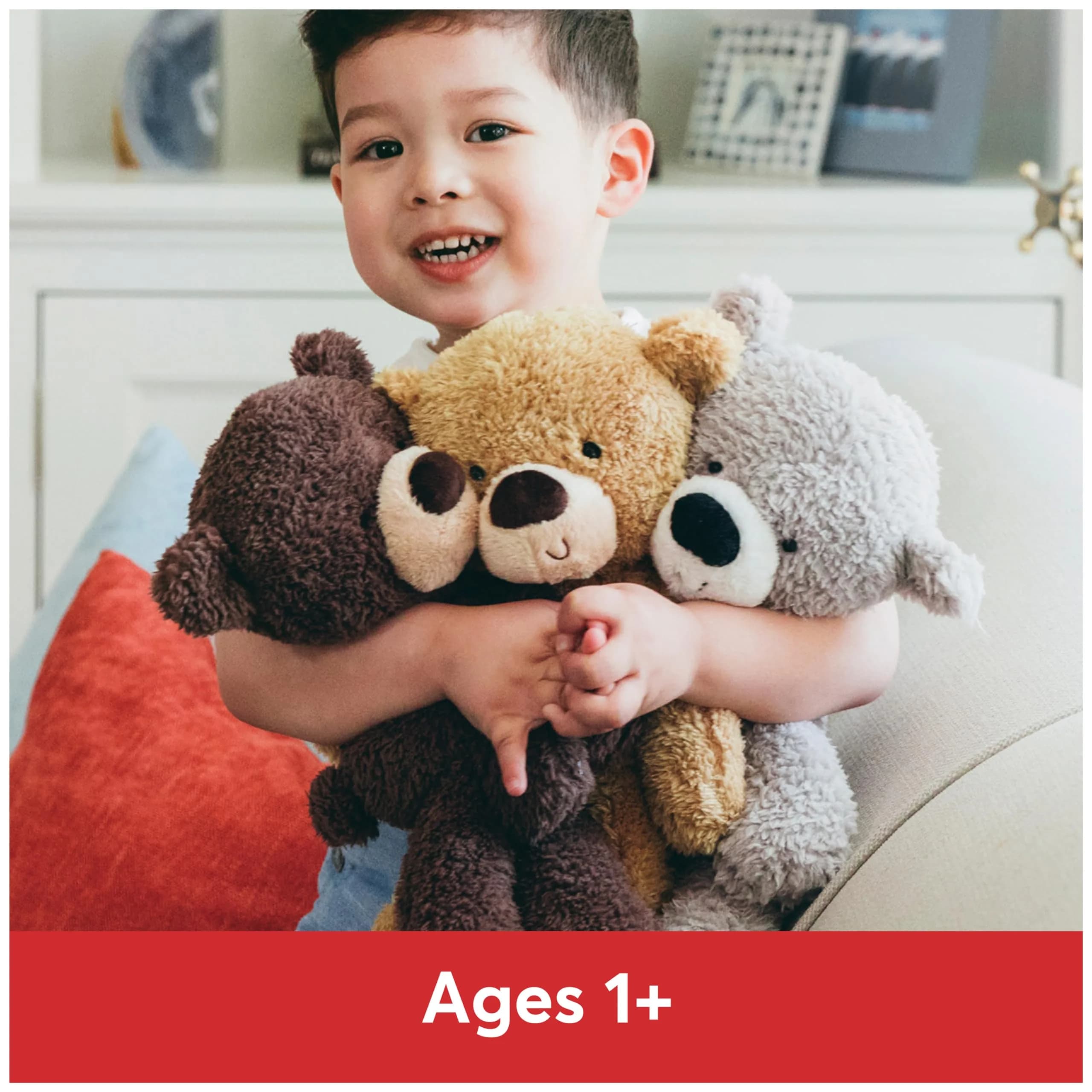 GUND Fuzzy Teddy Bear 34 cm (13.5 in) | Soft, Huggable, and Adventure-Ready - view 3