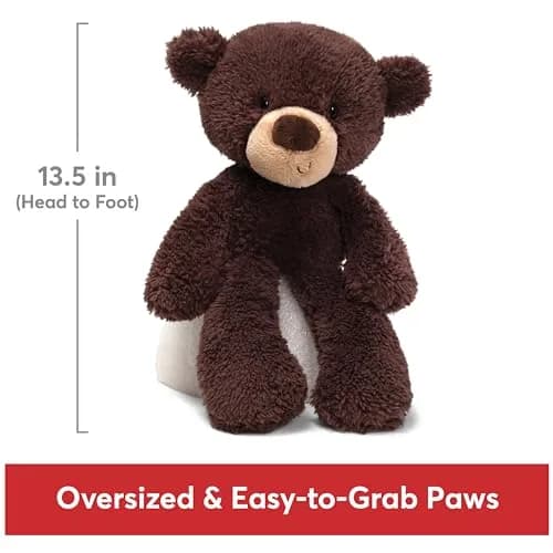GUND Fuzzy Teddy Bear 34 cm (13.5 in) | Soft, Huggable, Ages 1+ thumbnail 4