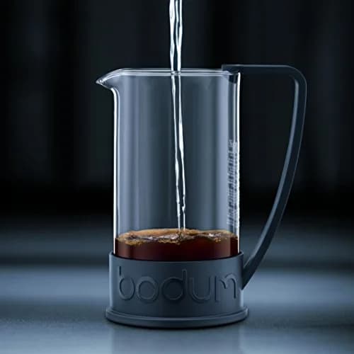Bodum Brazil French Press Coffee Maker 1L (34oz) Red | High-Heat Borosilicate Glass Carafe thumbnail 3