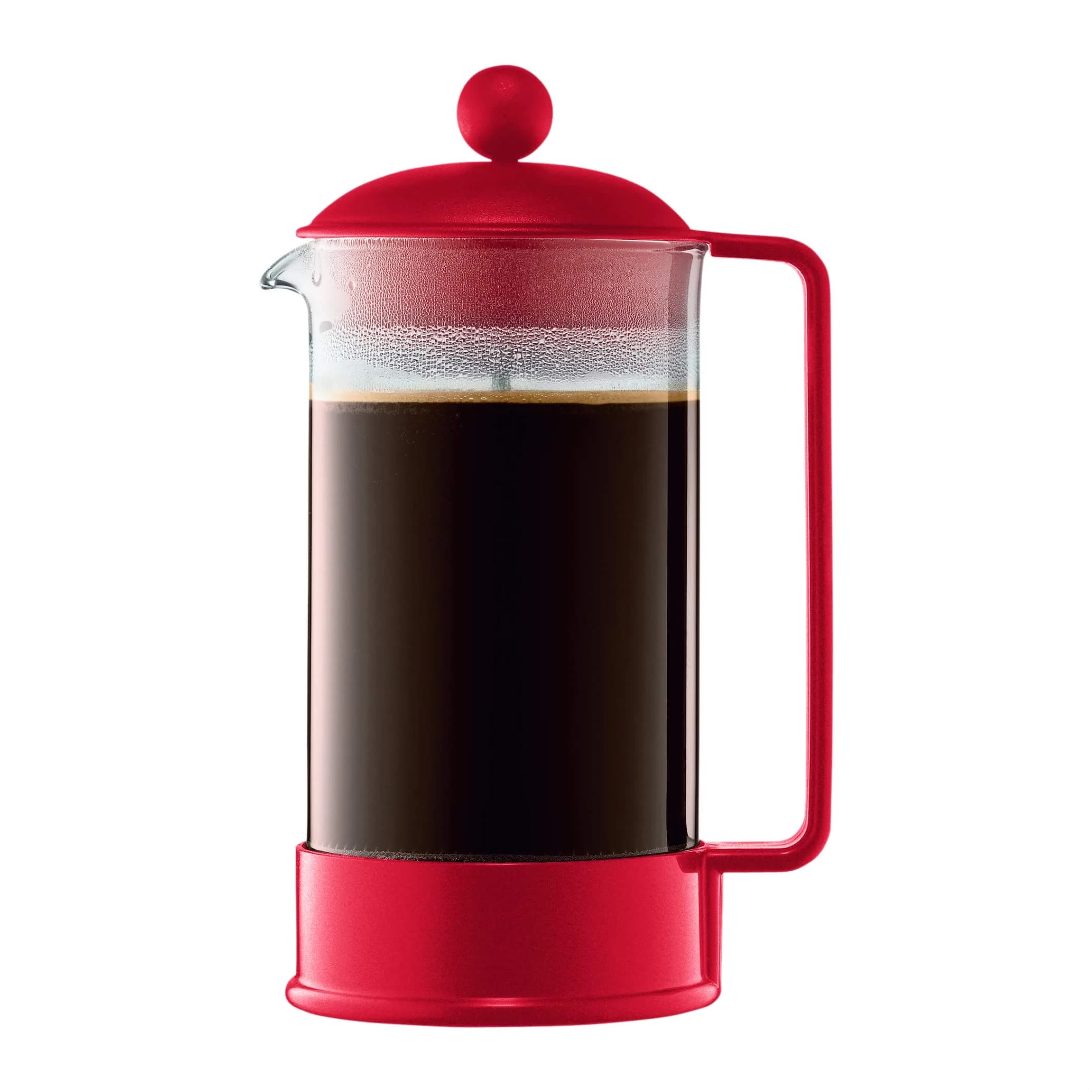Bodum Brazil French Press Coffee Maker 355ml (12oz) | Iconic Design, Full Flavor Extraction — Red / 34oz