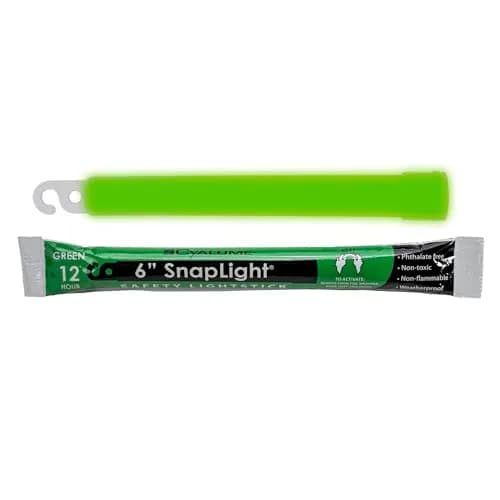 Cyalume Military Grade Glow Sticks Green 6” SnapLight Emergency Chemical Light Stick 12 Hour Duration, 10 Pack | 15.2 cm (6 Inch) Light Stick thumbnail 4