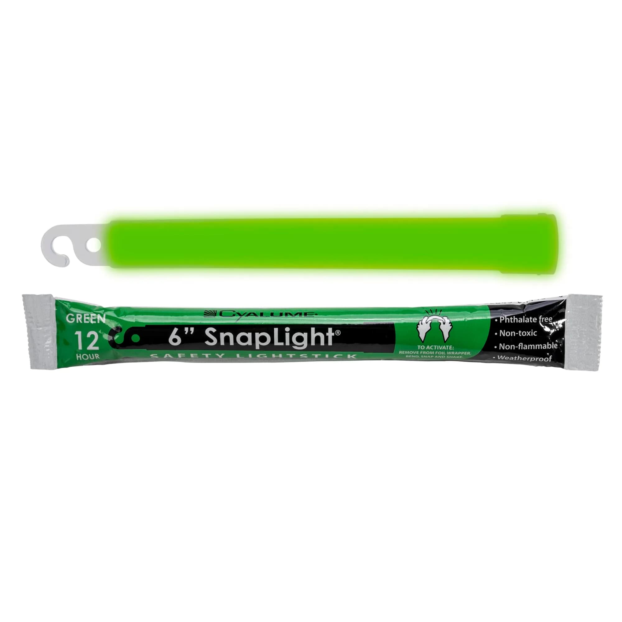 Cyalume Military Grade Glow Sticks Green 6” SnapLight Emergency Chemical Light Stick 12 Hour Duration, 10 Pack | 15.2 cm (6 Inch) Light Stick - view 4