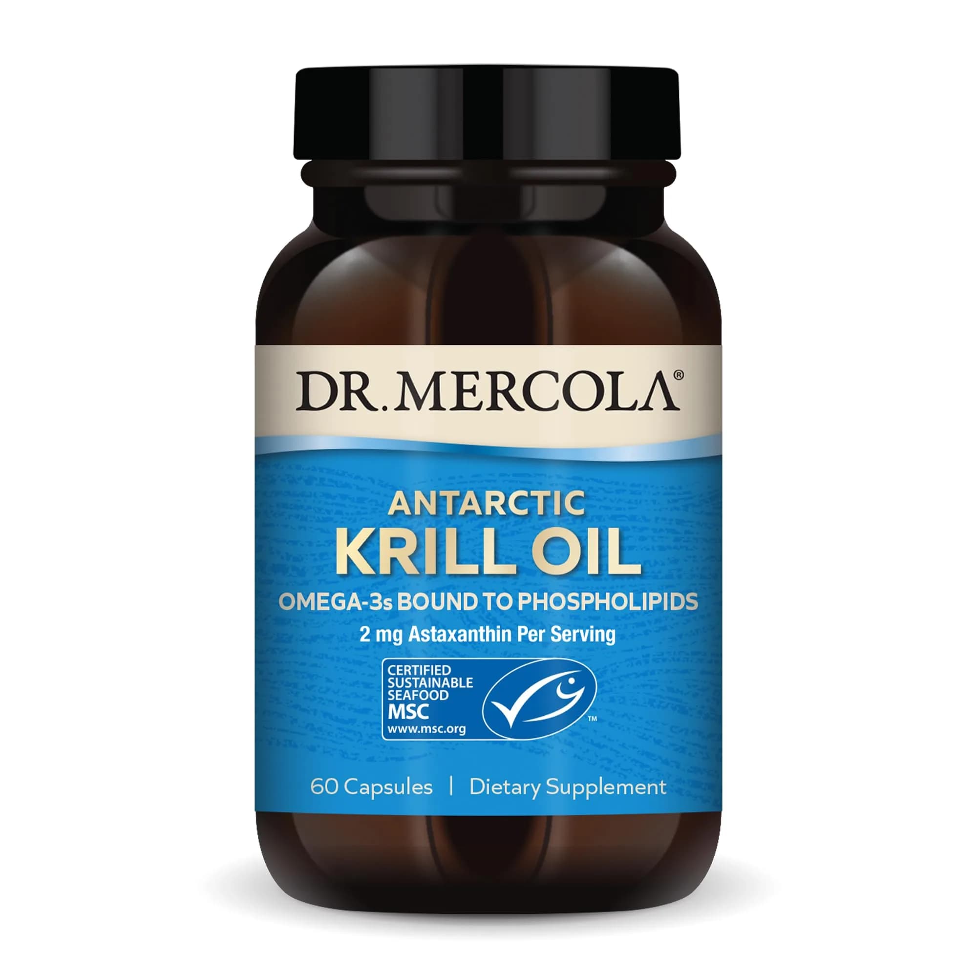 Dr. Mercola Antarctic Krill Oil, 1,000 mg, 60 Capsules | Supports Brain, Heart & Immune Health — Capsule
