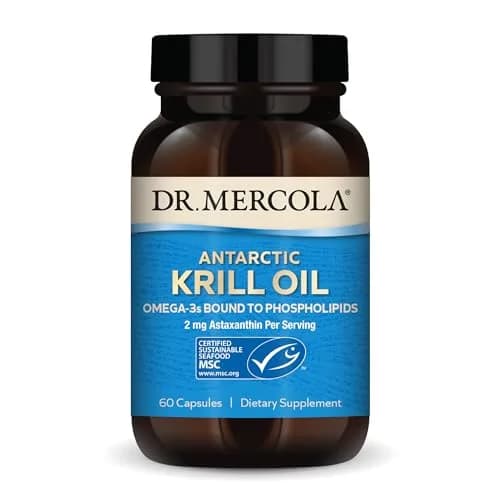 Dr. Mercola Antarctic Krill Oil, 1,000 mg, 60 Capsules | Supports Brain, Heart & Immune Health thumbnail 1