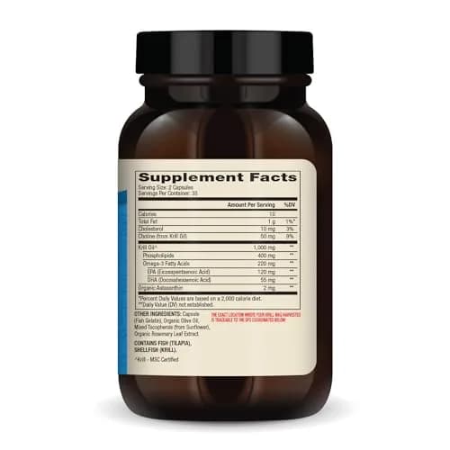 Dr. Mercola Antarctic Krill Oil, 1,000 mg, 60 Capsules | Supports Brain, Heart & Immune Health thumbnail 2