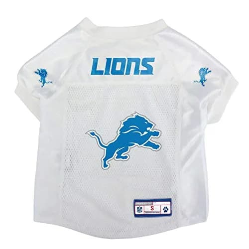 Littlearth NFL Detroit Lions Pet Jersey Small | Official Team Color, Easy Care thumbnail 1