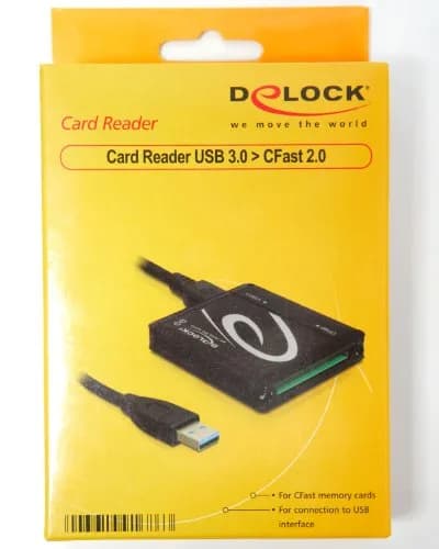 Delock USB 3.0 Card Reader > CFast 2.0 | Supports CFast I/II, 5 Gbps Data Rate, Plug & Play, Aluminium Housing thumbnail 5