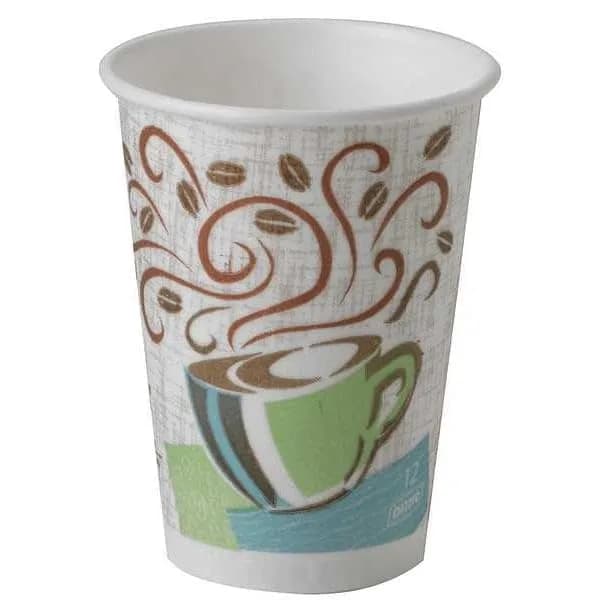 Dixie WiseSize Coffee Dreams Insulated Paper Cup 12oz | Reduces Double-Cupping & Sleeves thumbnail 2