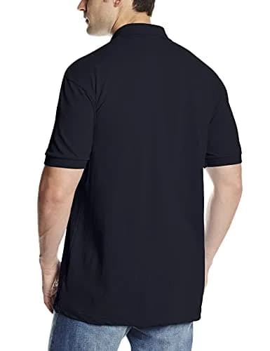 Dickies Short Sleeve Pique Polo Dark Navy Large | Classic Comfort & Style thumbnail 3