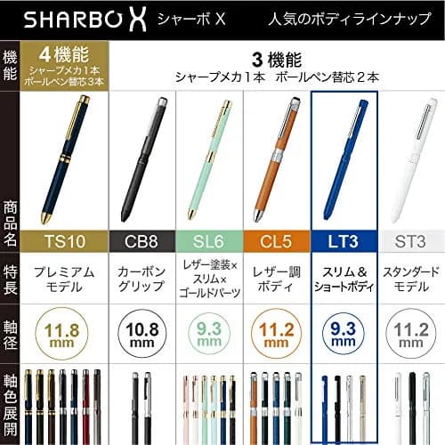 ゼブラ SB22-S 多機能ペン シャルボ X LT3 シルバー | 多用途・高精度・日本製 thumbnail 7