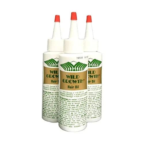 Wild Growth Hair Oil 3 x 4oz (12 Fl Oz Total) | Natural Ingredients for Fuller, Softer Hair thumbnail 1