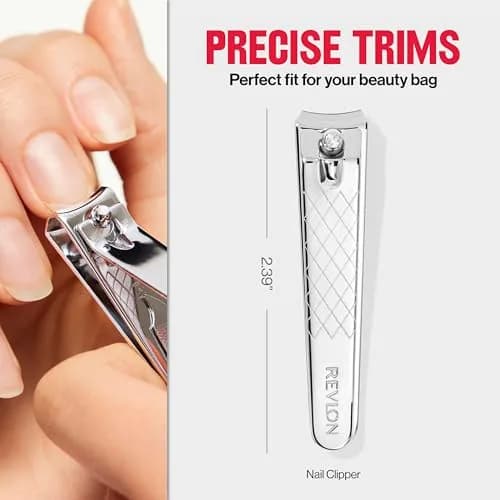 Revlon Nail Clipper With File, Curved Blade for Accurate Trimming & Grooming, Silver (9.5g) thumbnail 7