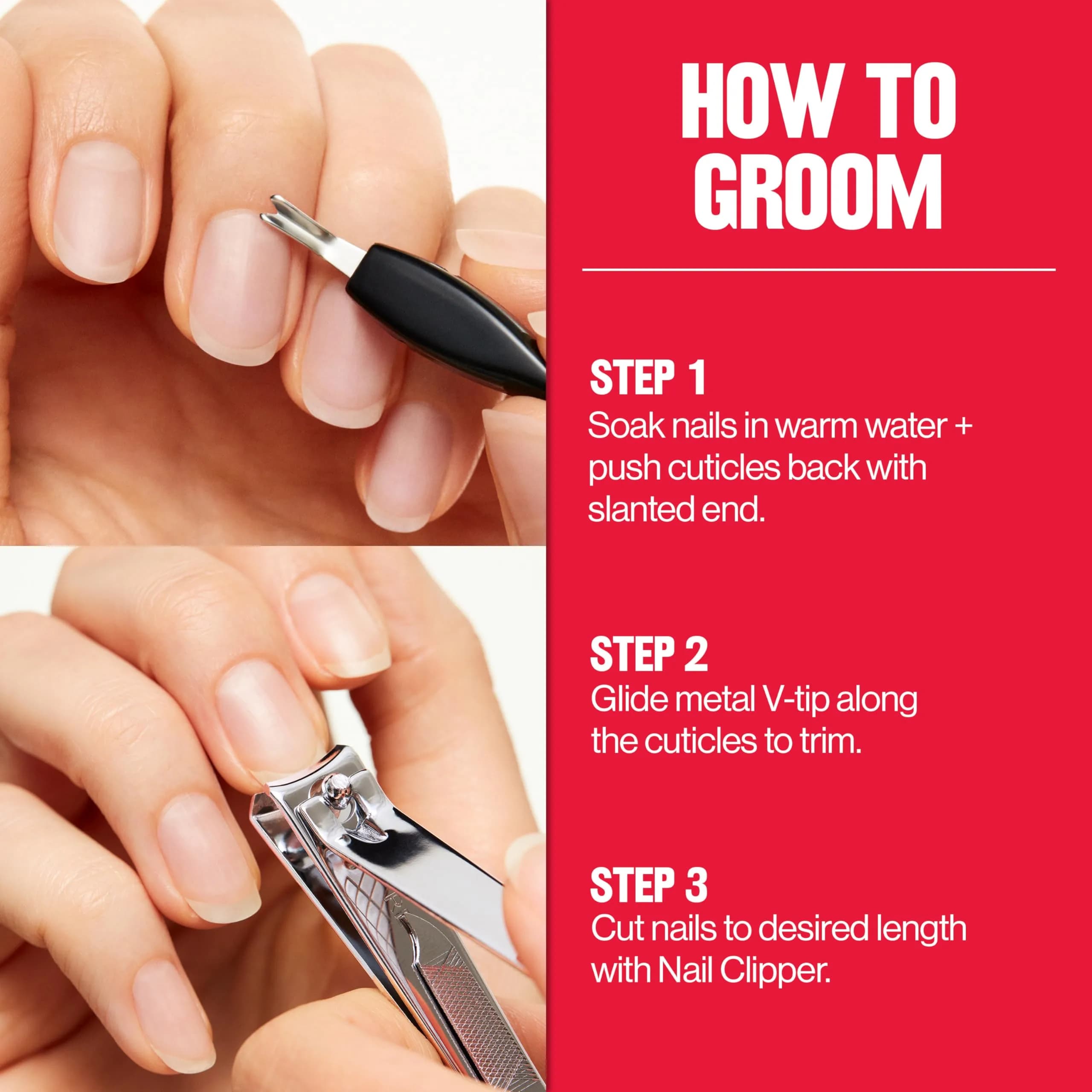Revlon Nail Clipper With File, Curved Blade for Accurate Trimming & Grooming, Silver (9.5g) - view 8