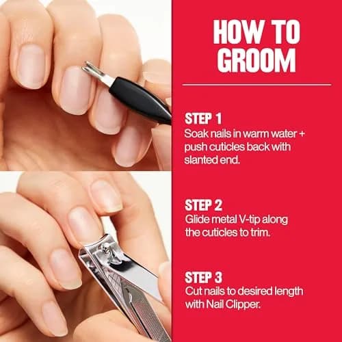Revlon Nail Clipper With File, Curved Blade for Accurate Trimming & Grooming, Silver (9.5g) thumbnail 8