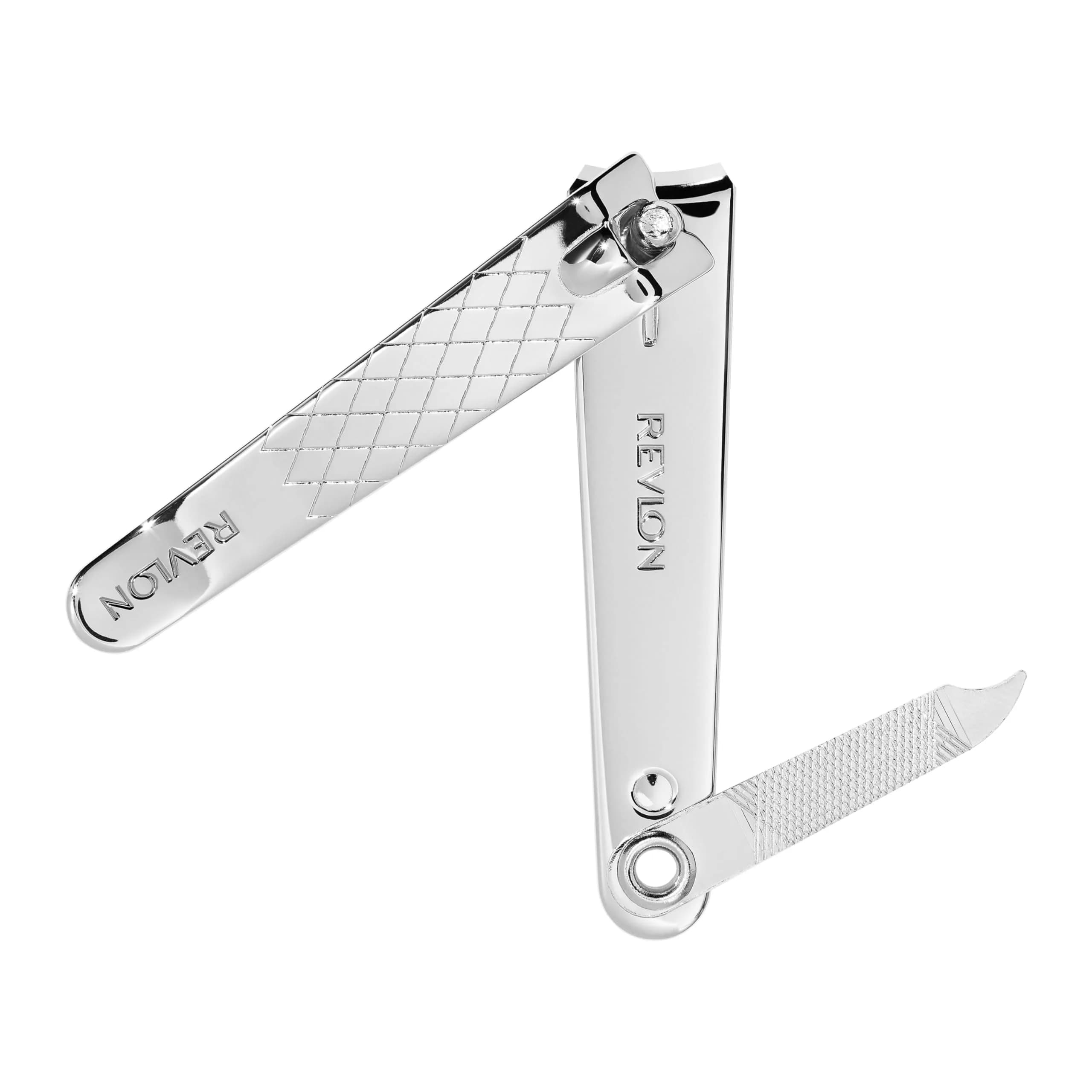 Revlon Nail Clipper With File, Curved Blade for Accurate Trimming & Grooming, Silver (9.5g) - view 2