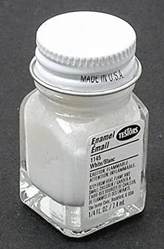 Testors White Gloss Enamel Hobby Paint 0.25 Fl Oz | Durable, High-Gloss Finish for Art & Craft Projects thumbnail 2