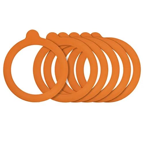 Kilner Orange Rubber Seals for Canning Jars | 6-Pack, 97mm Outer Diameter thumbnail 1