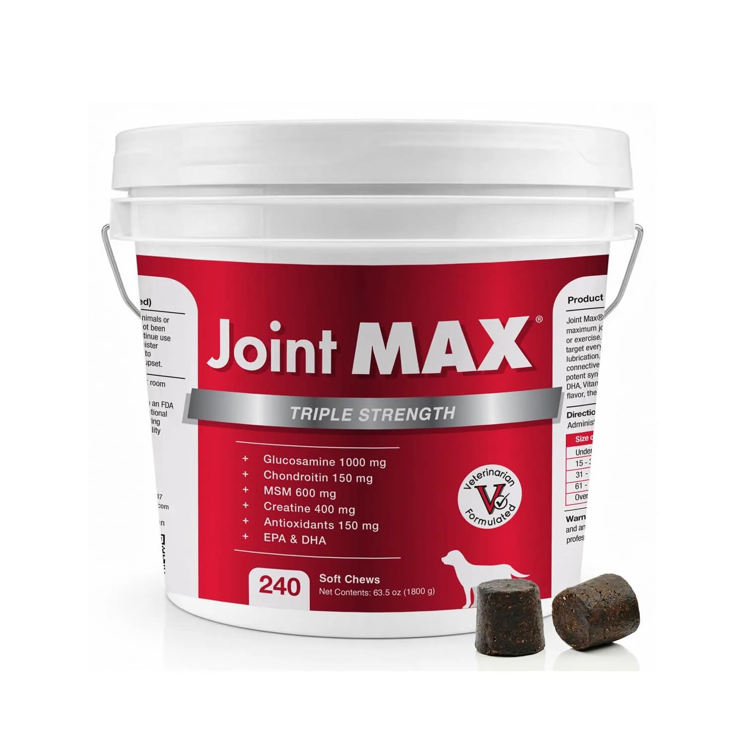 Joint Max TS Granules for Dogs 120 Doses | Supports Joint & Cartilage Health — 240 Soft Chews