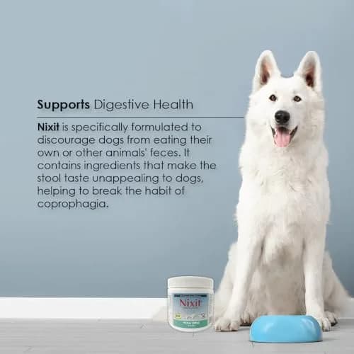 Pet Health Solutions Nixit Anti-Coprophagy Supplement Granules 10.5 oz | Deters Stool Eating with Natural Fish & Chicken Liver Flavors thumbnail 7